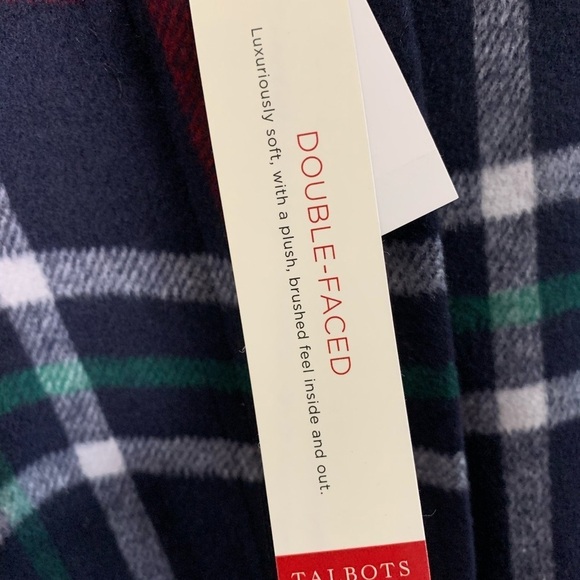 Talbots Double Face Plaid Topper - Picture 5 of 15